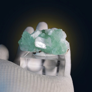 Natural Green Apophyllite Crystal with Heulandite Matrix – Mineral Specimen from India