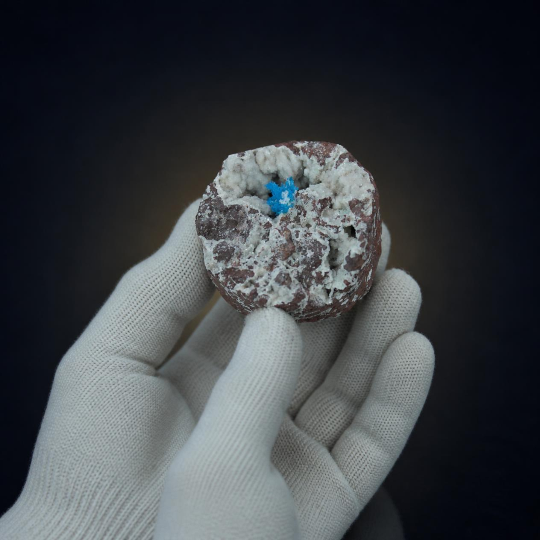 Natural Cavansite Crystal Matrix – Mineral Specimen from India