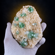 Green Apophyllite with Heulandite – Natural Mineral Specimen