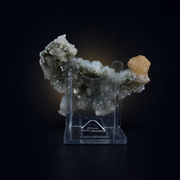 Stilbite on Blue Chalcedony Matrix Indian Mineral Specimen Natural Crystal