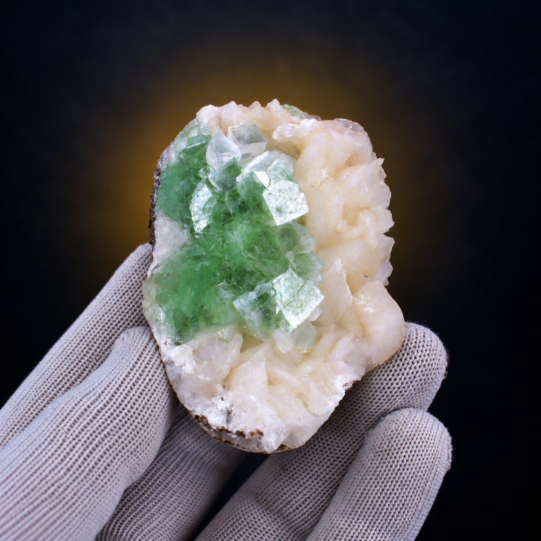 Natural Green Apophyllite Crystal Mineral Specimen – 100g