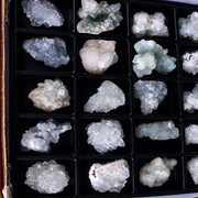 Natural Mixed Stilbite, Apophyllite, Heulandite &amp; Chalcedony Crystal Specimen Lot – 1730g