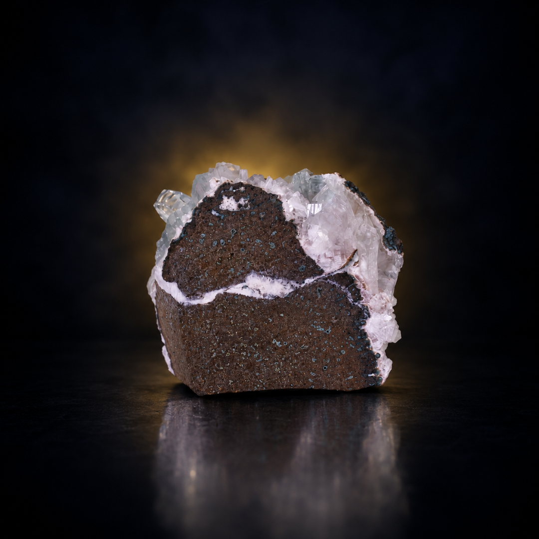 Natural Green Apophyllite with Matrix – 350 g