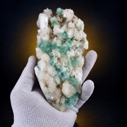 Natural Green Apophyllite with Heulandite Matrix