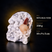Stilbite with Chalcedony Matrix – Natural Mineral Specimen