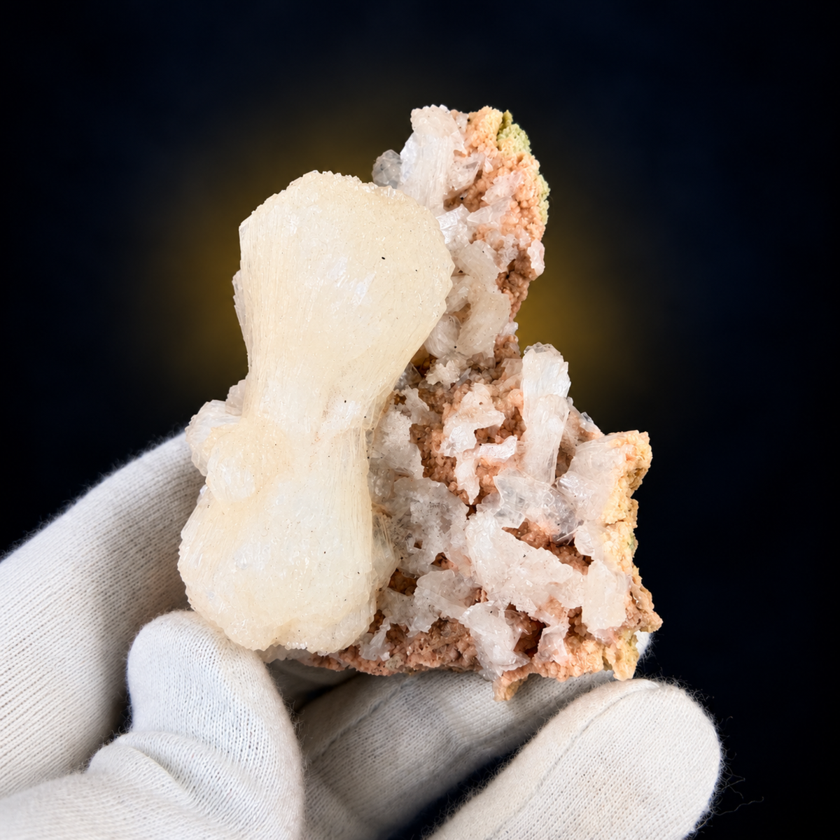 Natural Stilbite with Heulandite on Matrix – 100 g