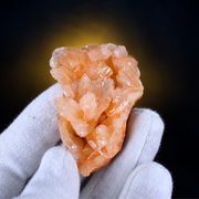 Natural Orange Peach Stilbite Crystal Specimen Lot – 32 Pieces