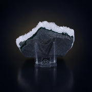 Natural Green Apophyllite with Stilbite Crystal Matrix Mineral Specimen from India 290 gm 13 × 9 × 3 cm