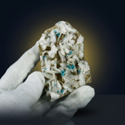 Natural Cavansite Crystal with Heulandite Matrix – Mineral Specimen from India