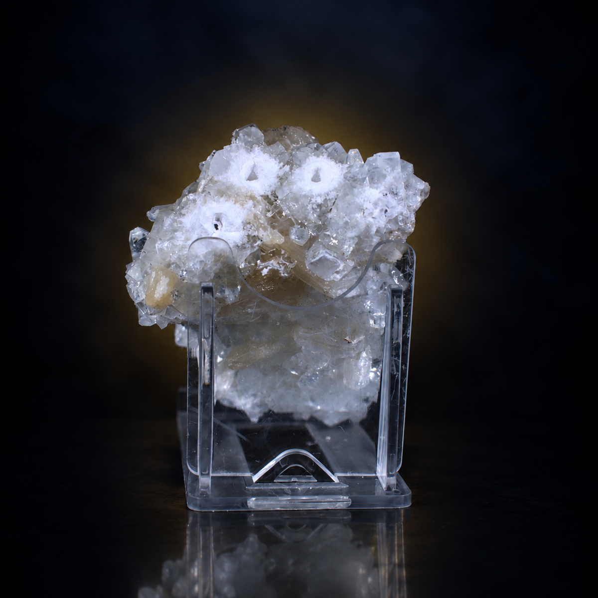 Calcite with Apophyllite Crystal Specimen | 8×6×4 cm | 140g