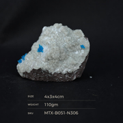 Natural Cavansite Crystal Matrix – Mineral Specimen from India
