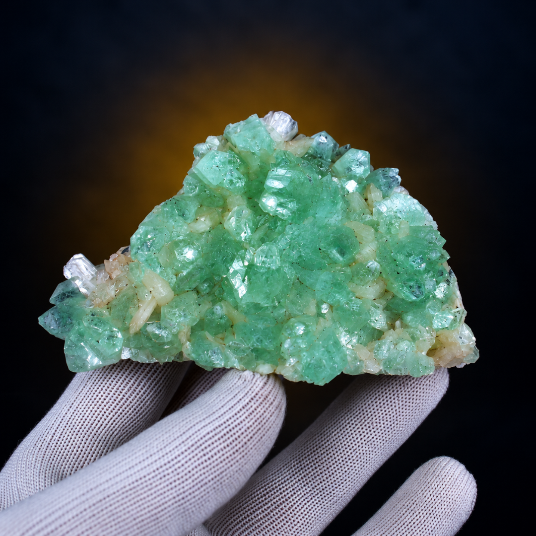 Natural Green Apophyllite Crystal Specimen – 200g