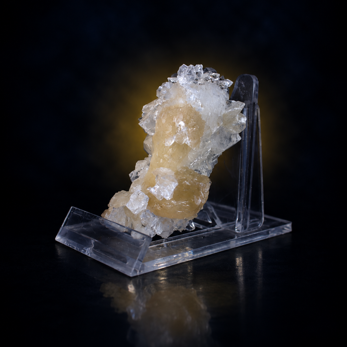 Natural Apophyllite with Stilbite Crystal Cluster – 30 g