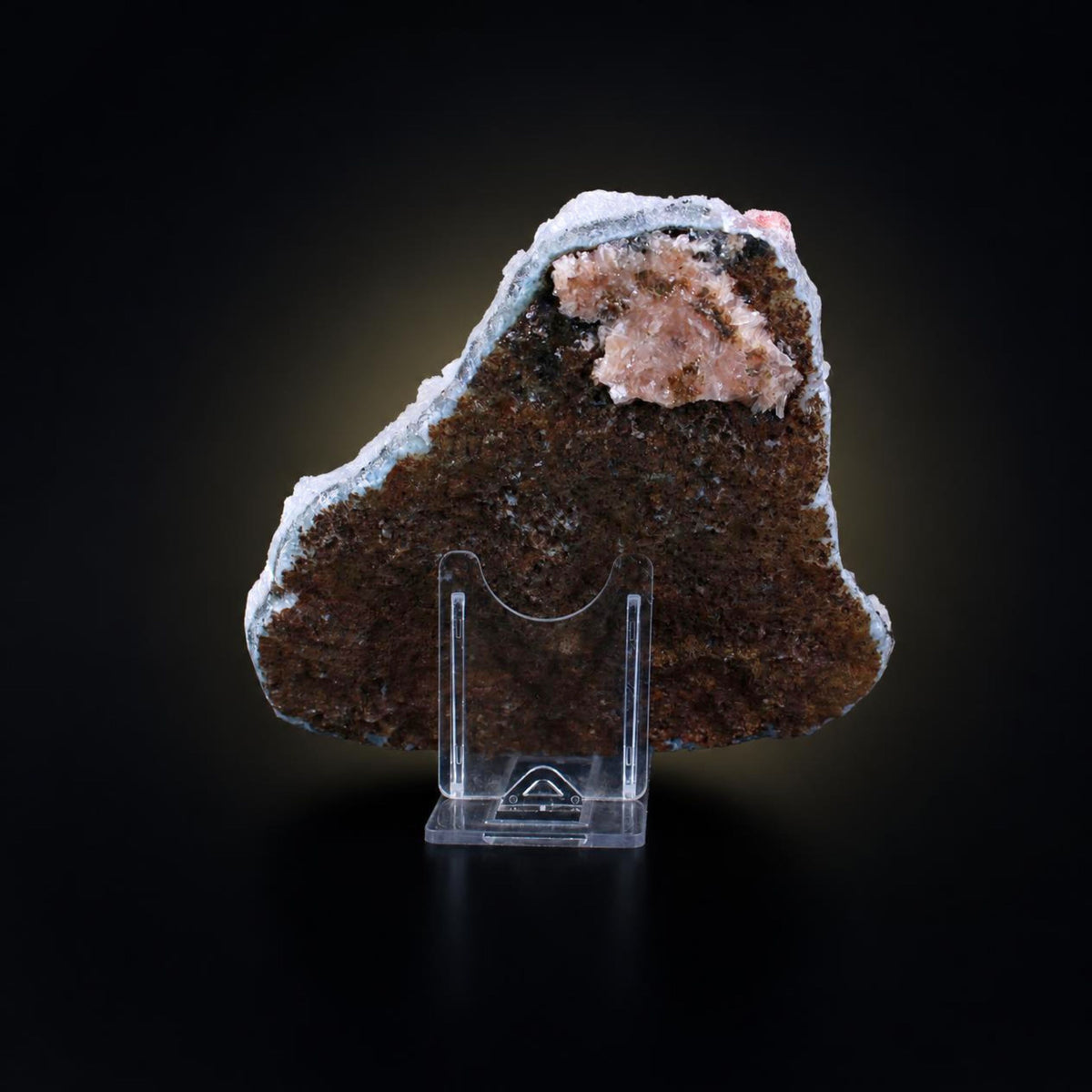 Natural Chalcedony Mineral Specimen – 14 × 12 × 2 cm 370 g