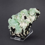 Green Tabular Apophyllite with Mordenite on Porous Rock Matrix | 260 g | 10 × 8 × 4 cm
