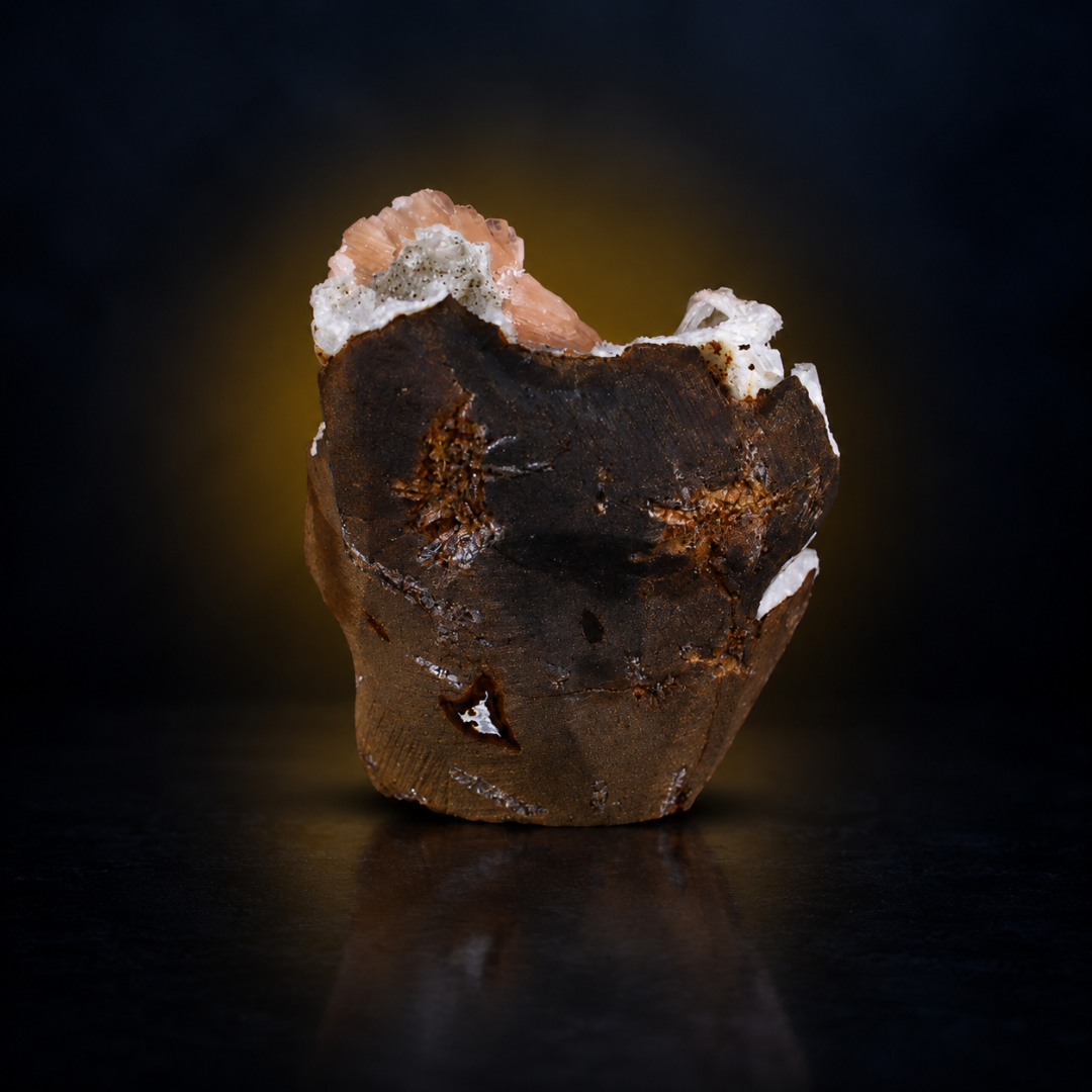 Natural Stilbite with Chalcedony Mineral Specimen – 210g