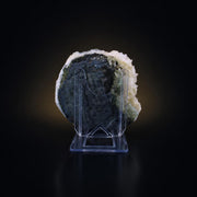 Natural Green Apophyllite with Stilbite Crystal Matrix Mineral Specimen from India 620 gm 13 × 12 × 3 cm