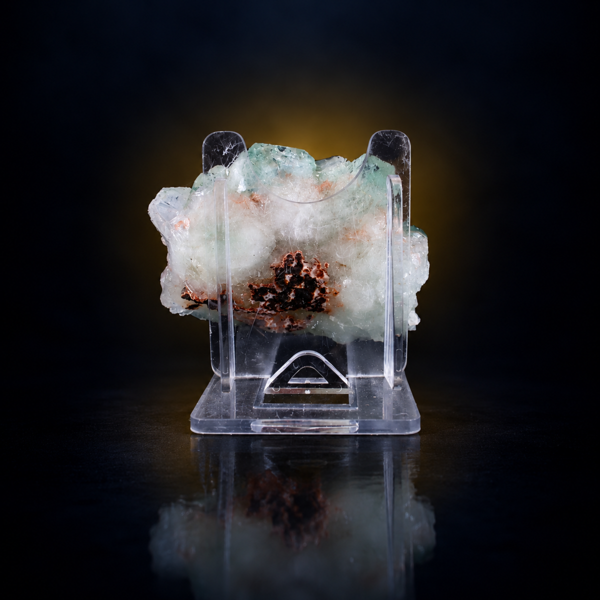 Natural Apophyllite with Heulandite and Stilbite Crystal Cluster – 100 g