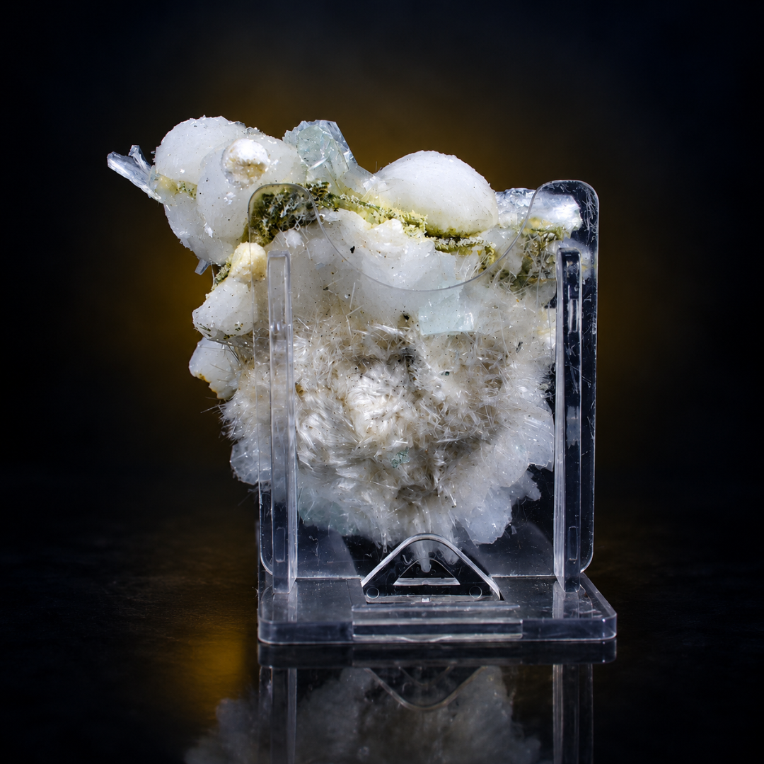 Natural Apophyllite with Heulandite Crystal Specimen – 90g