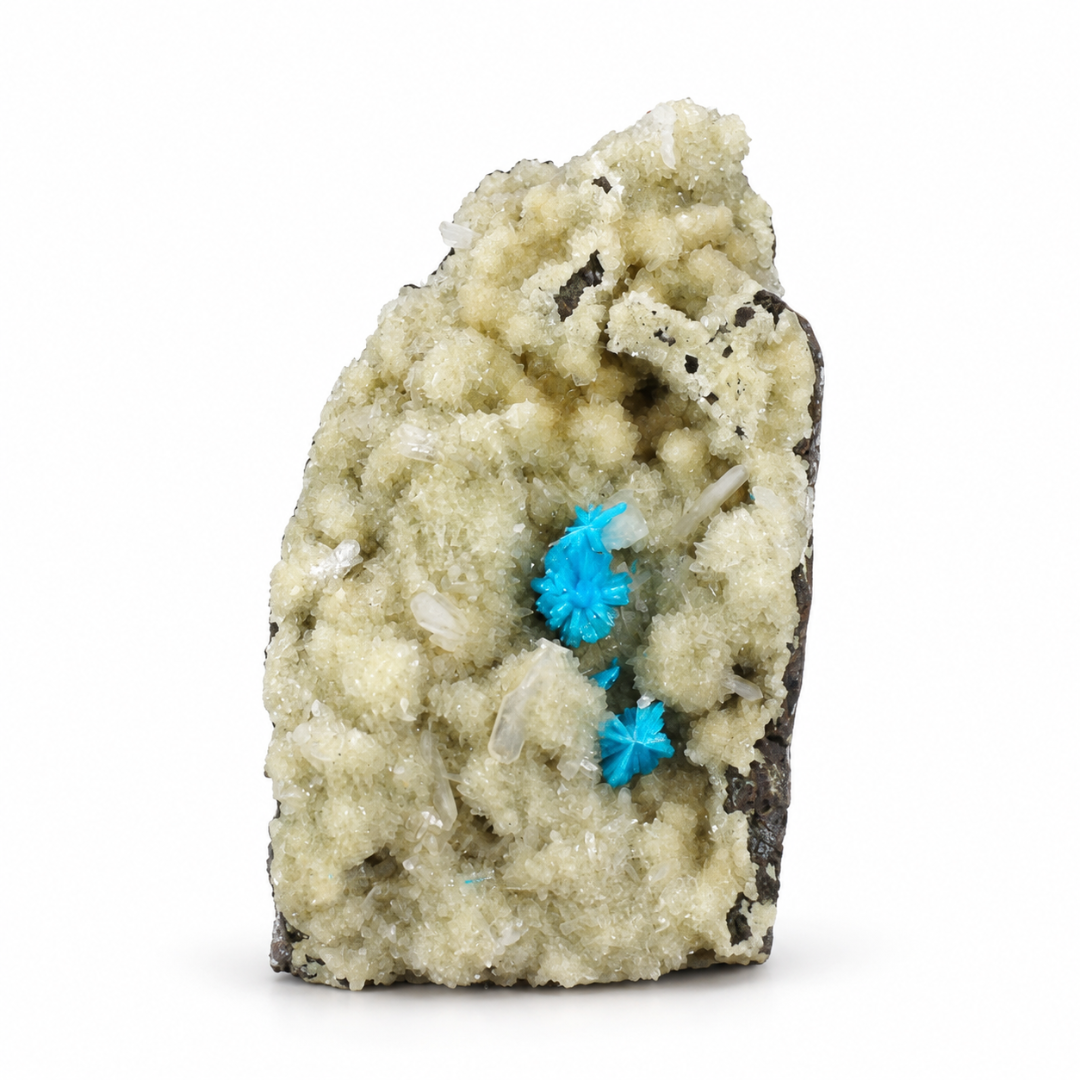 Natural Cavansite Crystal Matrix – Mineral Specimen from India