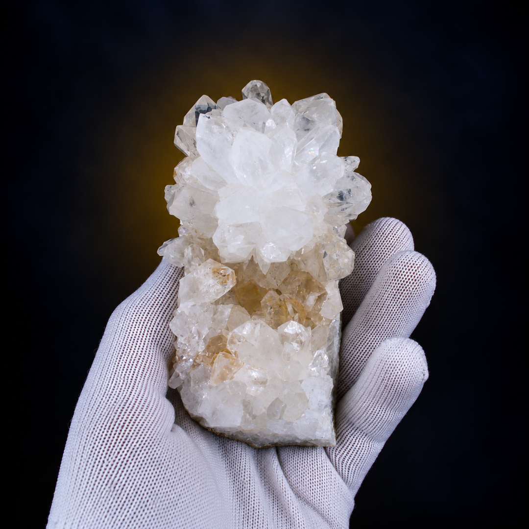 Clear Quartz with Calcite – Natural Mineral Specimen