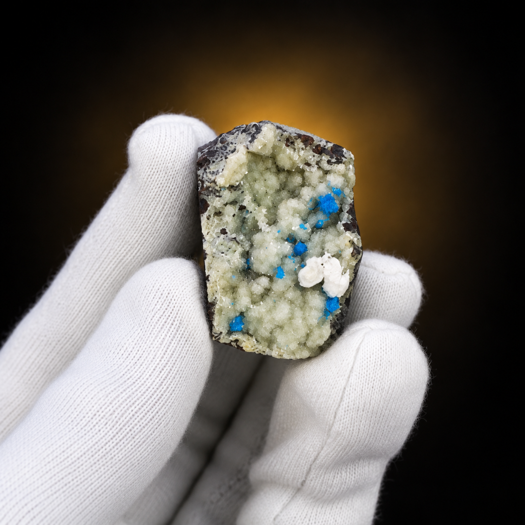 Natural Cavansite Crystal Matrix – Mineral Specimen from India