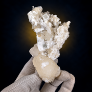 Natural Stilbite with Heulandite Crystal Cluster – 230 g