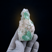 Natural Green Apophyllite with Stilbite Crystal Cluster – 100 g