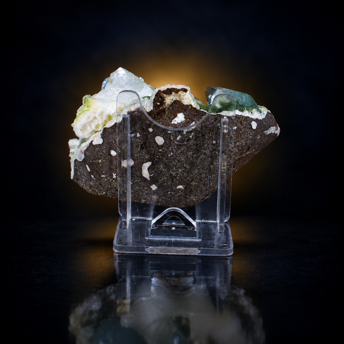 Natural Green Apophyllite with Stilbite and Heulandite – 200 g