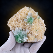 Green Apophyllite with Heulandite – Natural Mineral Specimen