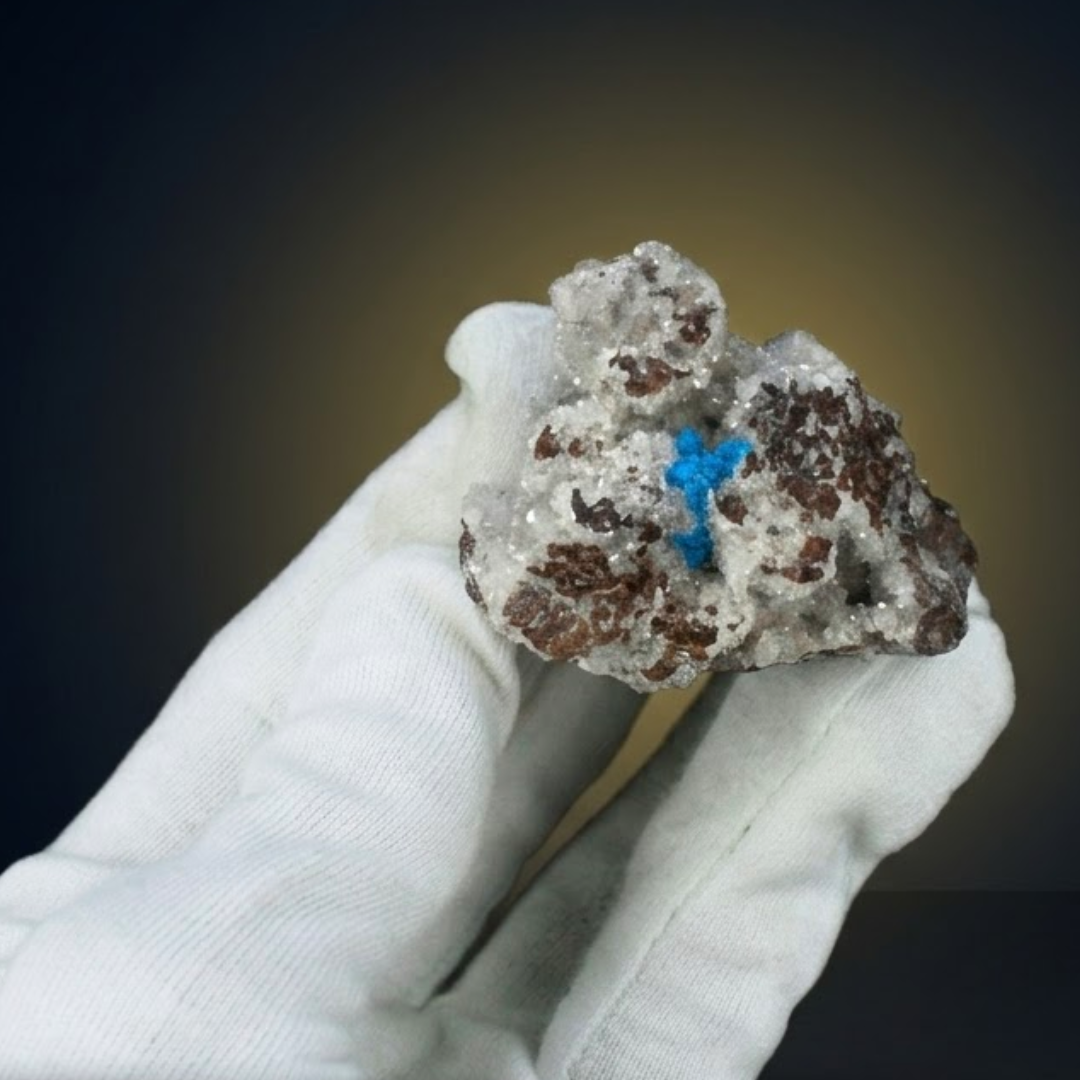 Natural Cavansite Crystal Matrix – Mineral Specimen from India