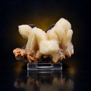 Natural Orange Stilbite with Calcite Crystal Specimen – 120g