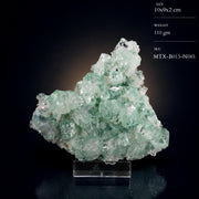 Natural Green Apophyllite Crystal Matrix Mineral Specimen from India 110 gm 10 × 9 × 2 cm