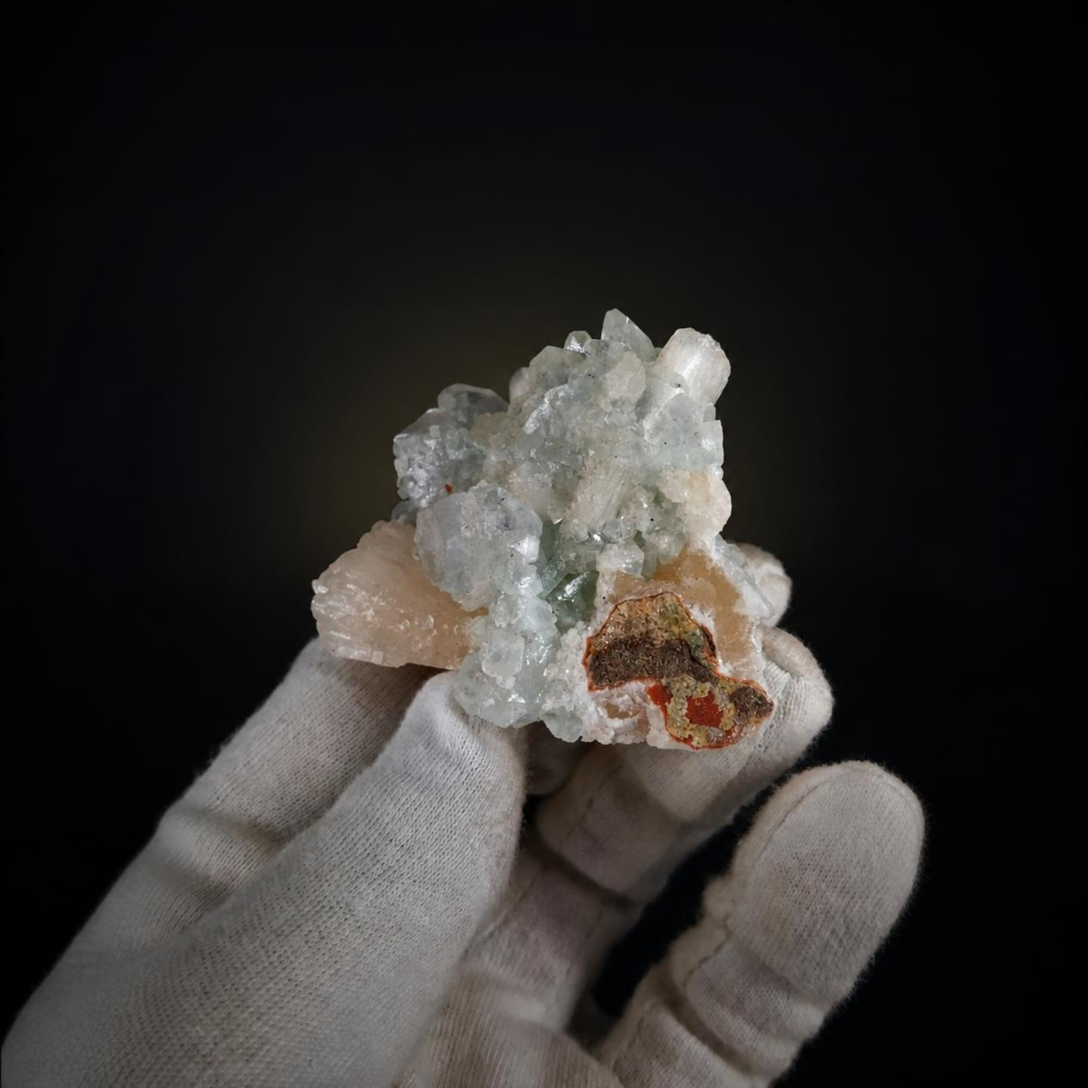 Apophyllite & Stilbite on Heulandite Matrix  8×6×4 cm | 110g