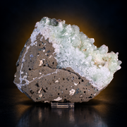 Natural Green Apophyllite with Heulandite Crystal Specimen – India