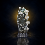 Natural Green Apophyllite with Heulandite and Stilbite on Matrix – 220 g