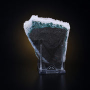 Natural Green Apophyllite with Stilbite Crystal Matrix Mineral Specimen from India 22 gm 11 × 7 × 2 cm