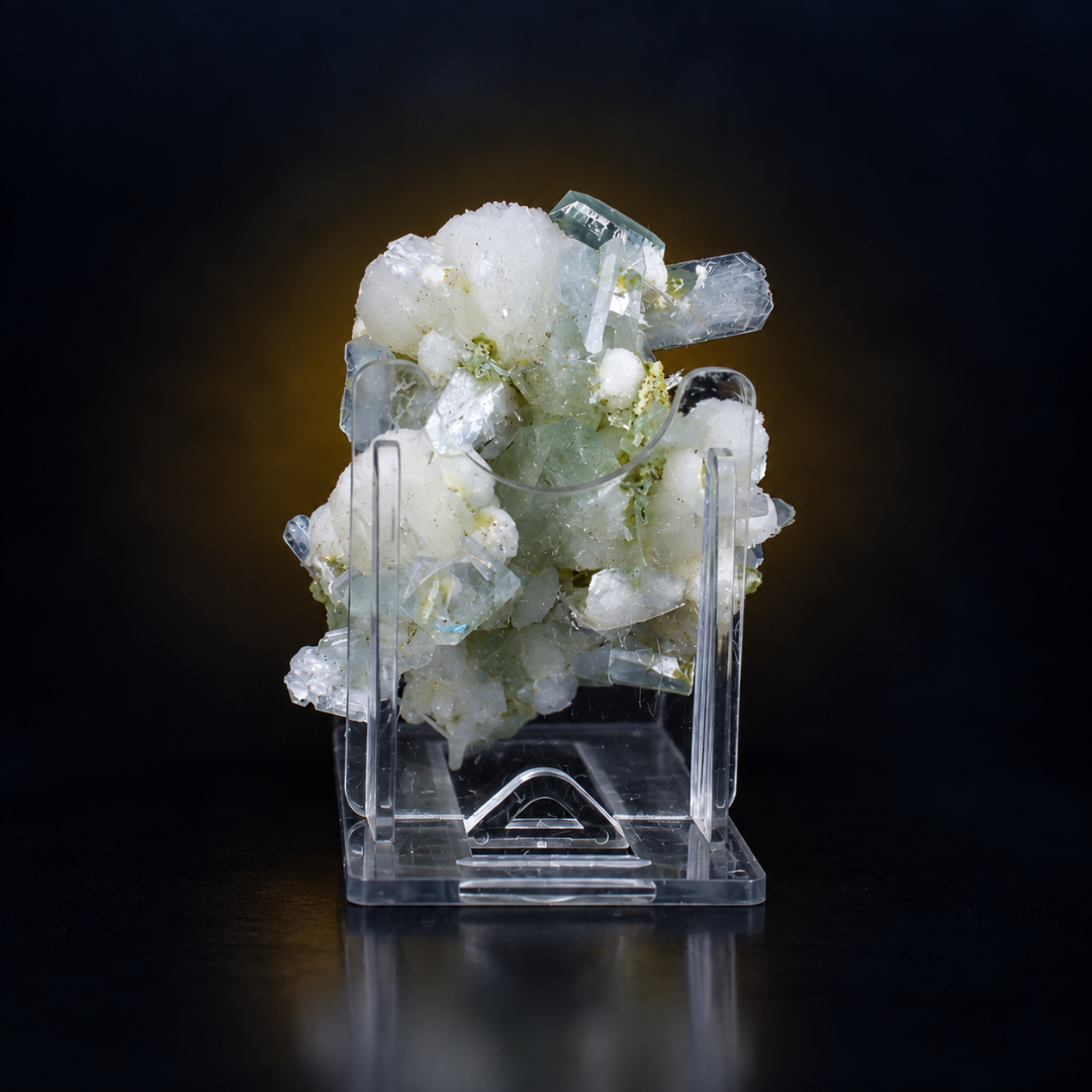 Natural Okenite with Apophyllite &amp; Heulandite Mineral Specimen – 70g