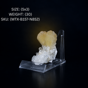 Natural Stilbite with Apophyllite Crystal Cluster