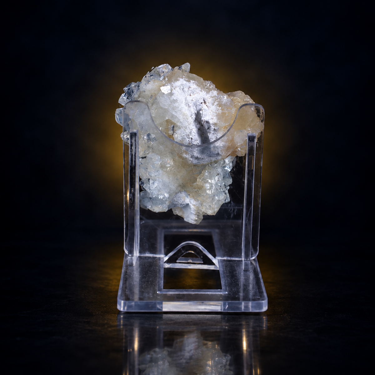 Natural Apophyllite with Stilbite Crystal Cluster – 50 g