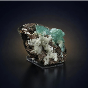 Green Apophyllite with White Stilbite &amp; Heulandite – Natural Mineral Specimen
