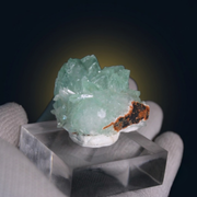 Natural Green Apophyllite Crystal Matrix – Mineral Specimen from India