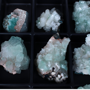 Natural Green Apophyllite Crystal Lot – 18 Pieces from India