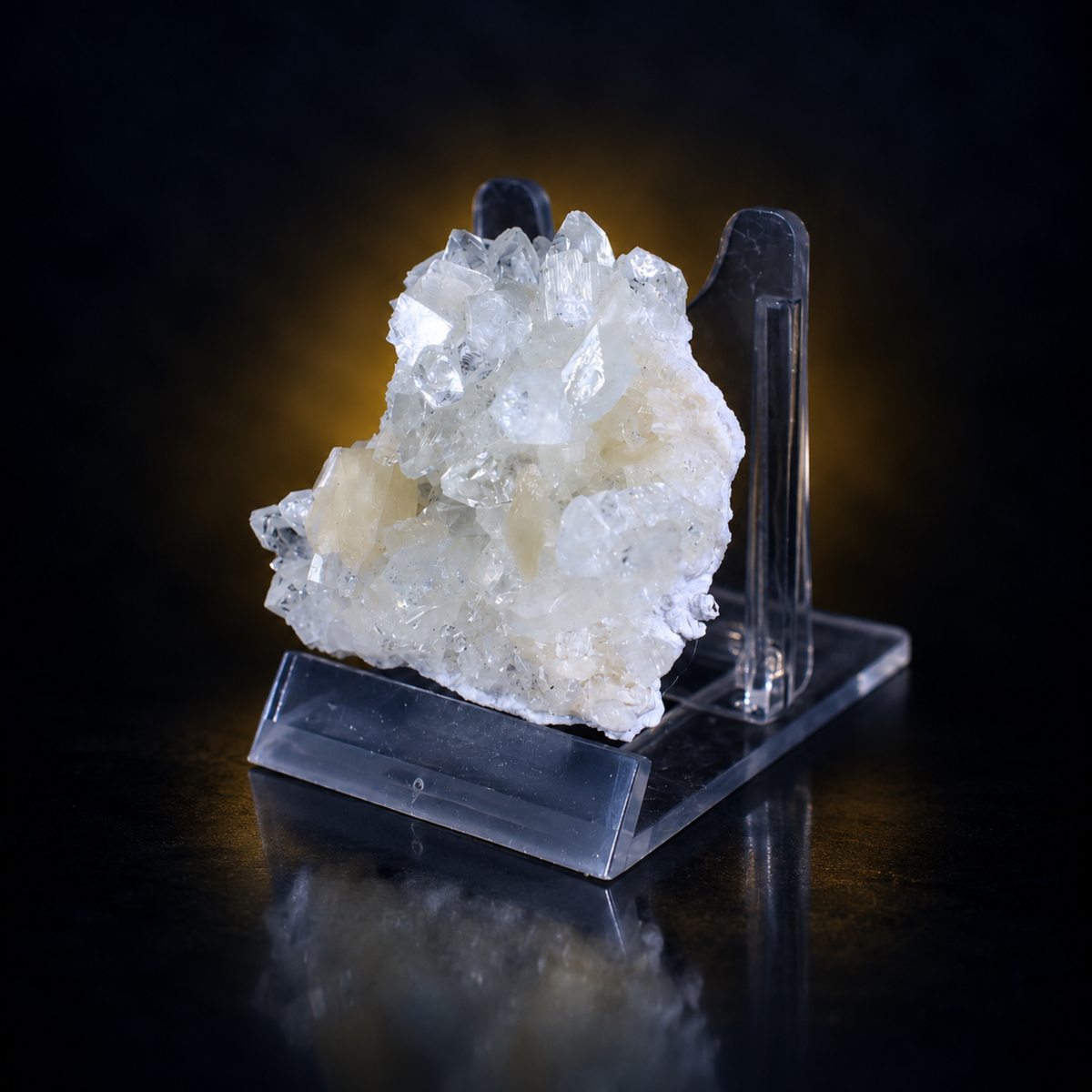 Natural Apophyllite with Stilbite Crystal Cluster – 50 g
