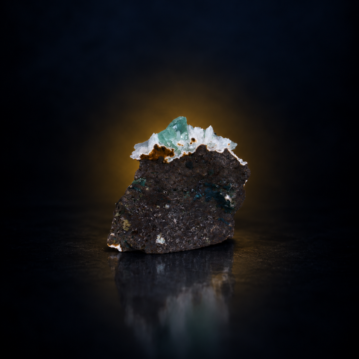 Natural Green Apophyllite with Stilbite and Heulandite Matrix – 70 g