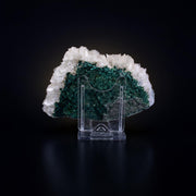 Natural Green Apophyllite with Stilbite Crystal Matrix Mineral Specimen from India 260 gm 10 × 8 × 2 cm
