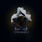 Natural Green Apophyllite with Stilbite & Scolecite Crystal Specimen – 600 gm | 11 × 10 × 5 cm
