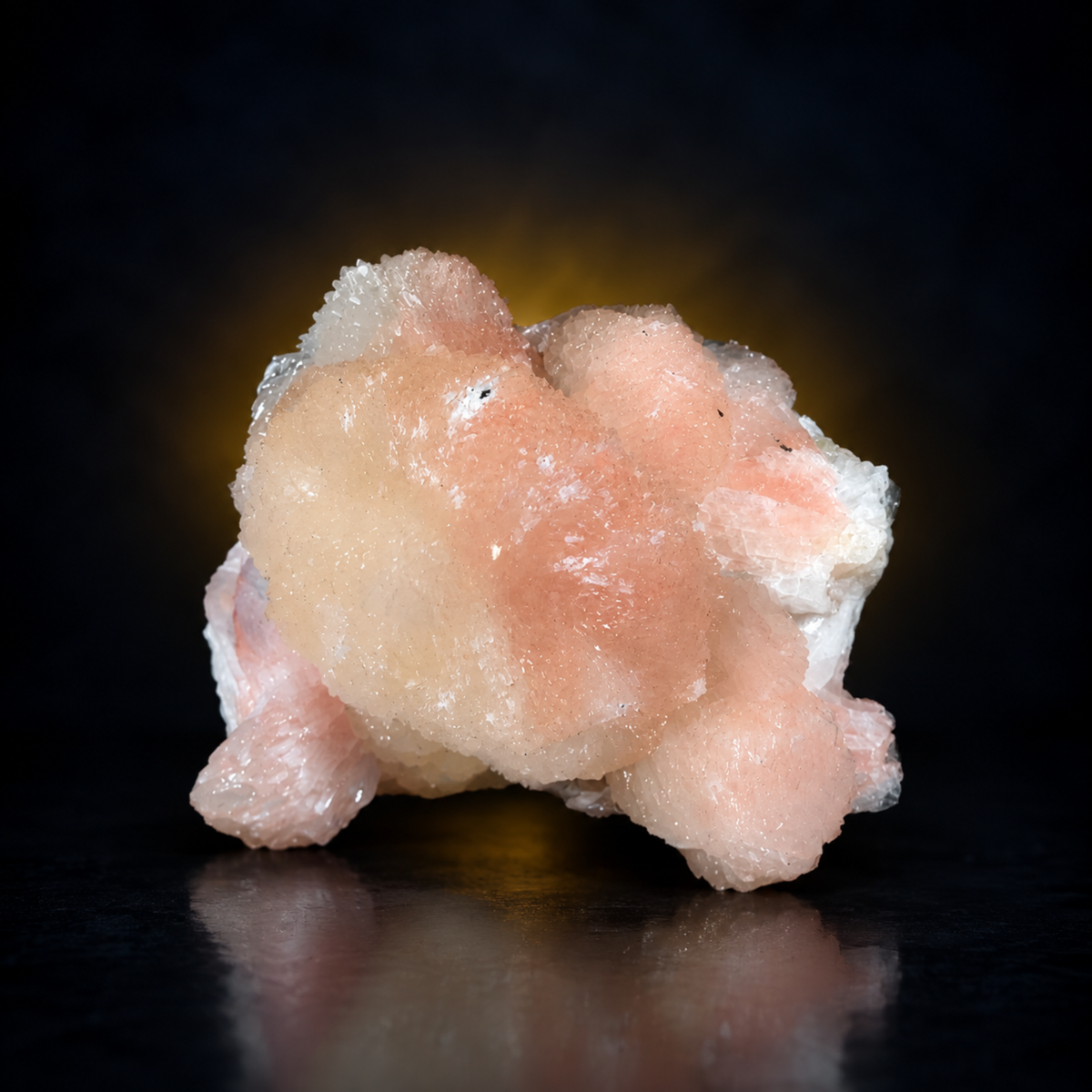 Natural Peach Stilbite Crystal Cluster – 220 g