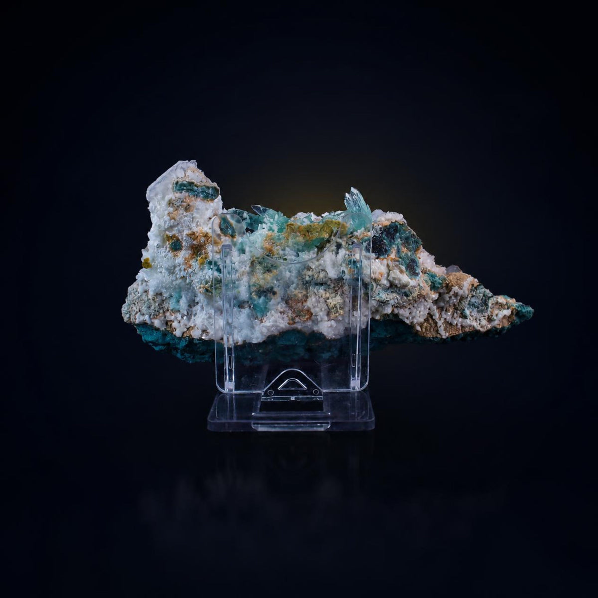 Natural Green Apophyllite, Mordenite & Stilbite Crystal – Mineral Specimen 185 gm 13 × 7 × 4 cm
