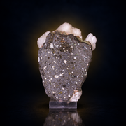 Natural White Stilbite Zeolite Crystal Cluster on Basalt Matrix – 400 g